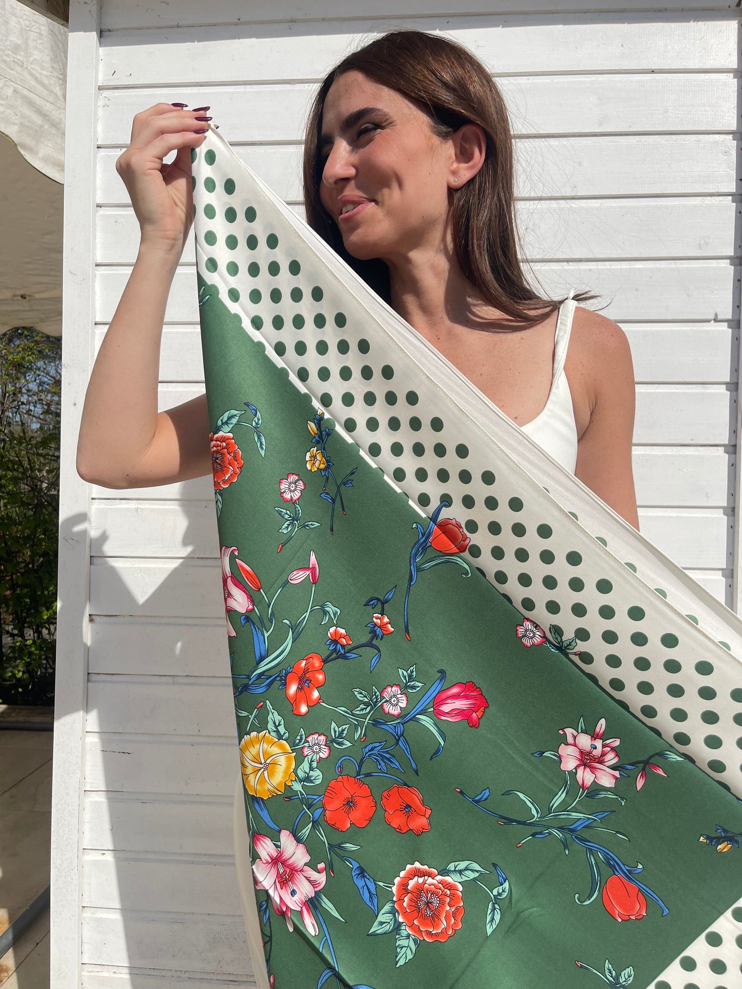 Foulard Abby – 90x90 cm – Effet Soie