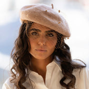 Béret en Laine avec voilette