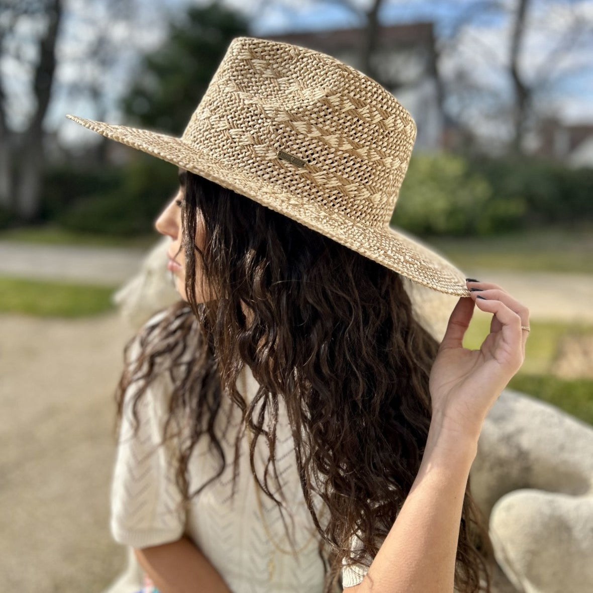 Ania Borsalino Bi color Paille - Joe & Mey
