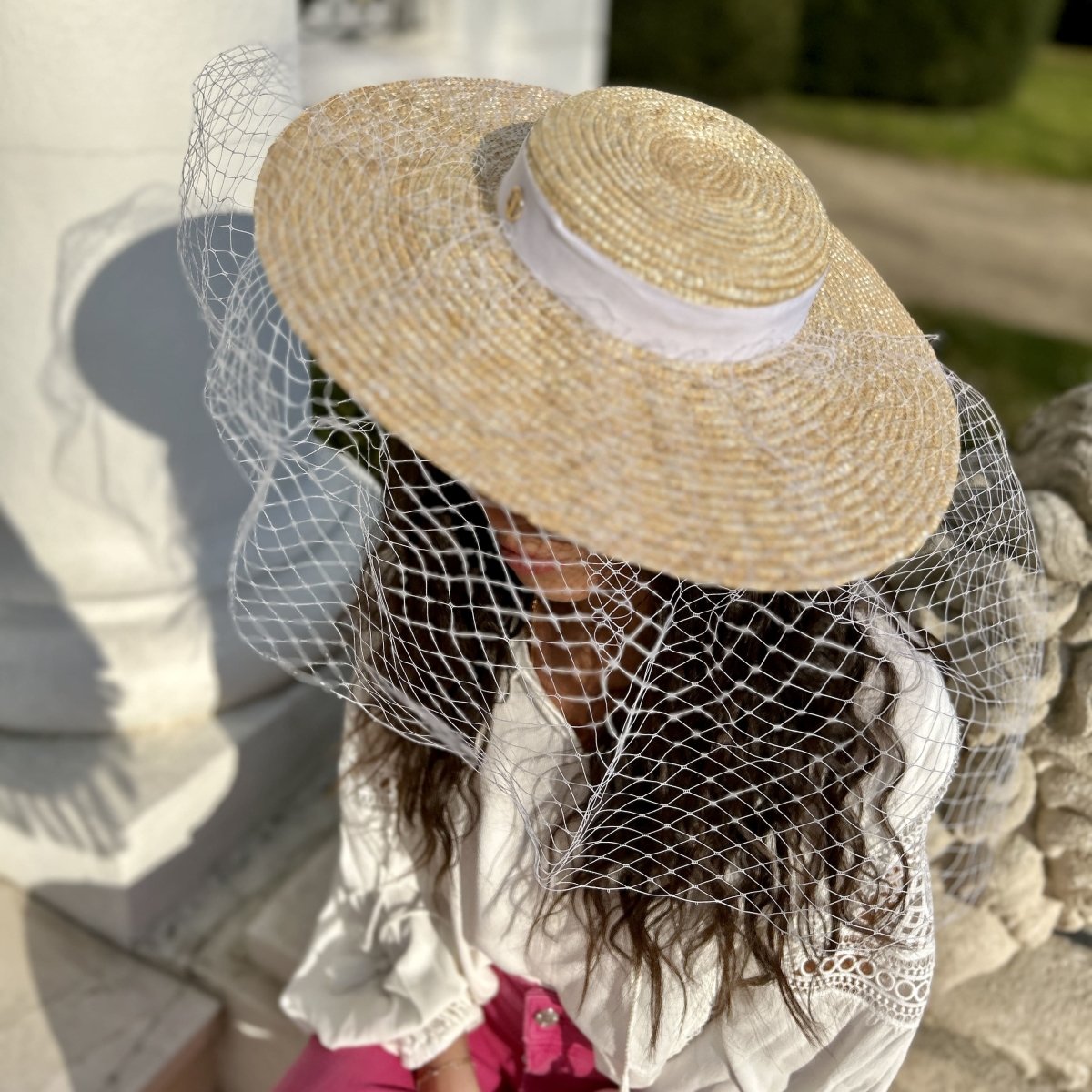 Canotier plateau voilette - Joe & Mey